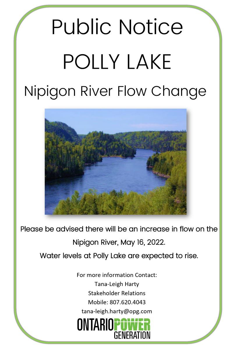 Nipigon Flow Change