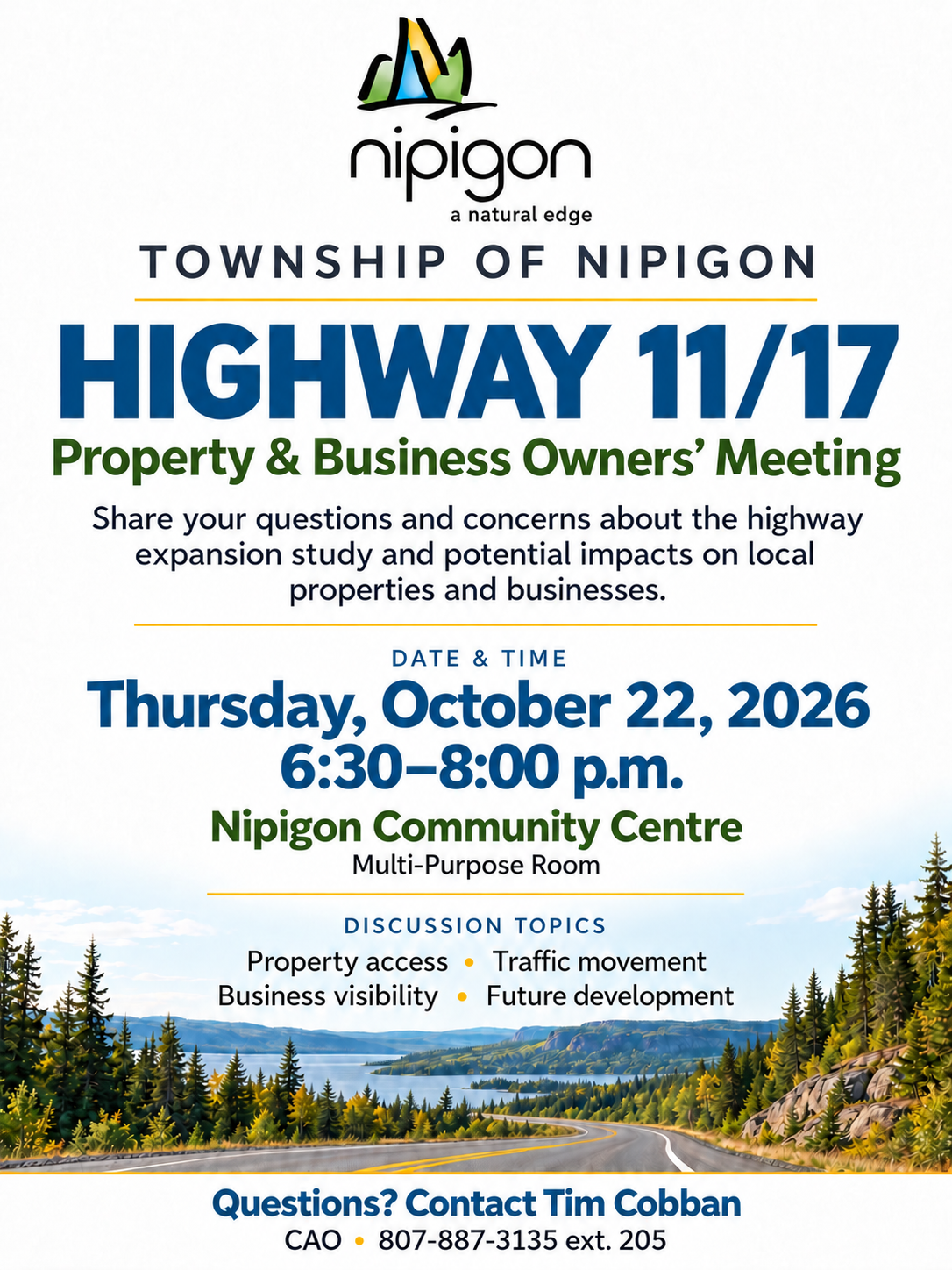 Updated Nipigon Highway 11 17 Meeting Poster