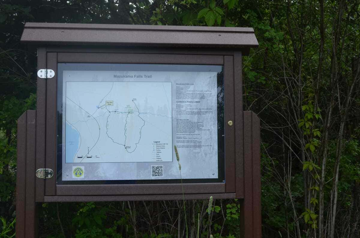 Mazukama Falls Trail Map