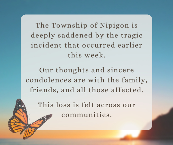 A Message from the Township of Nipigon